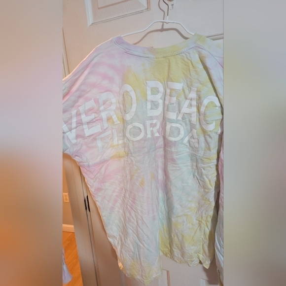 Dreamsicle Vero Beach Florida Tie Dye Tourist Long Sleeve Shirt Medium EUC - Picture 7 of 13